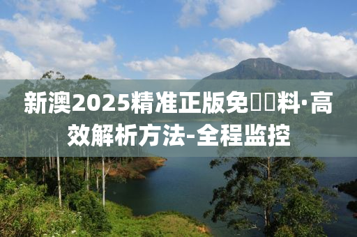 警惕新澳2025精准正版免费资料的虚假宣传，全面解析与落实策略